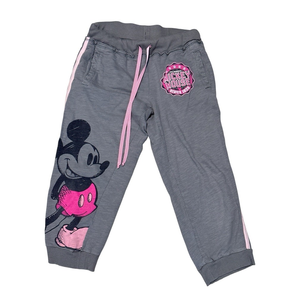 Walt Disney World Disneyland Resort Women's Gray Mickey Mouse Joggers Size S